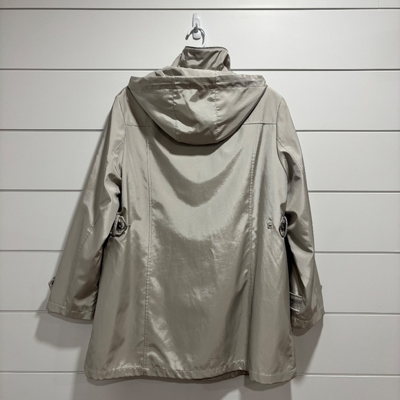 Fennelli London women's silver/grey hooded jacket size 16 - Picture 2 of 16